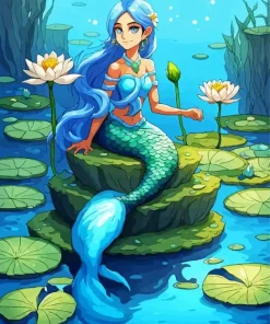 Blue Mermaid Diamond Painting