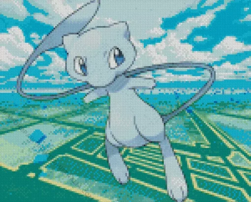 Blue Mew Pokemon Diamond Painting