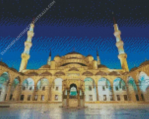 Blue Mosque Diamond Painting