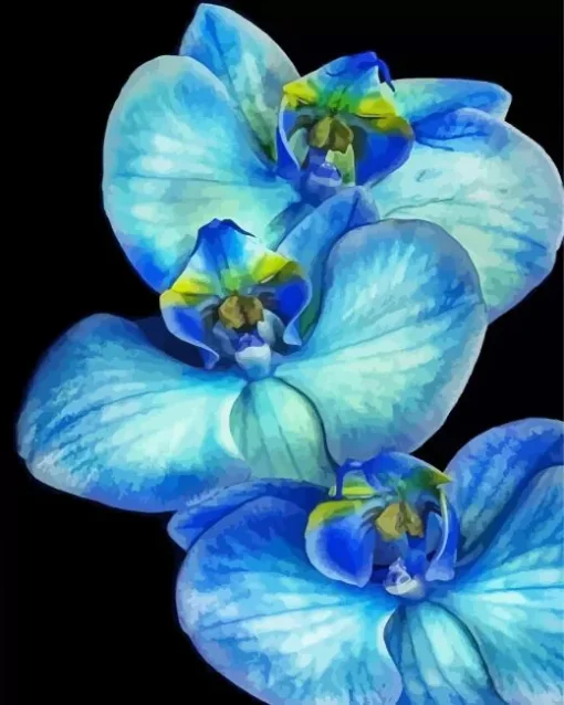 Blue Orchid Diamond Painting