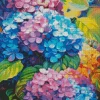 Blue Pink Purple Hydrangea Diamond Painting