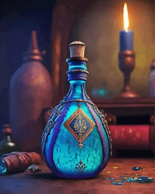 Blue Potion Diamond Painting