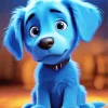 Blue Puppy Diamond Painting