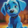 Blue Puppy Diamond Painting