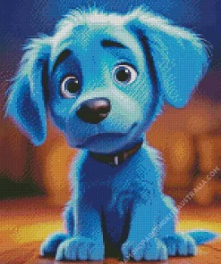 Blue Puppy Diamond Painting