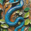 Blue Racer Snake Diamond Painting