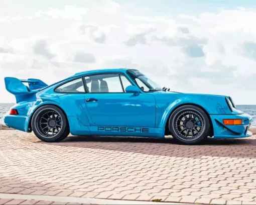 Blue Rwb Porsche Diamond Painting