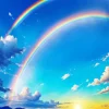 Blue Sky Rainbow Diamond Painting