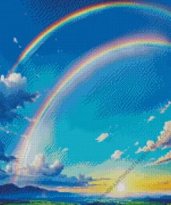 Blue Sky Rainbow Diamond Painting