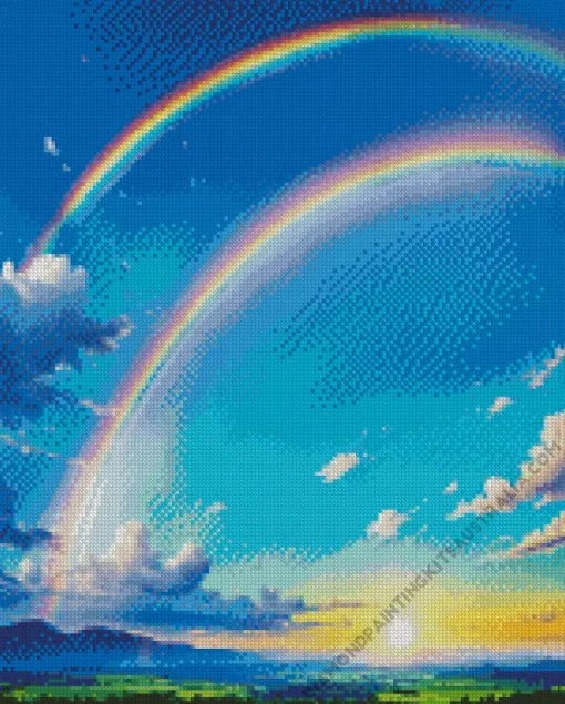 Blue Sky Rainbow Diamond Painting