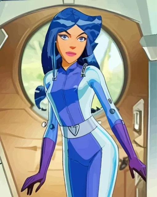 Blue Totally Spies Diamond Painting