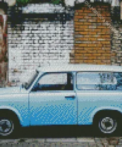 Blue Trabant Diamond Painting