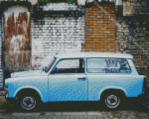 Blue Trabant Diamond Painting