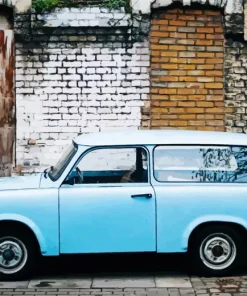 Blue Trabant Diamond Painting