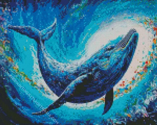 Blue Whale Art Diamond Painting