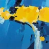 Blue Yellow Art Diamond Painting