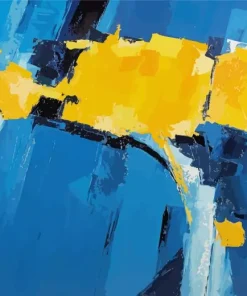 Blue Yellow Art Diamond Painting