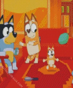 Bluey And Bingo Diamond Painting