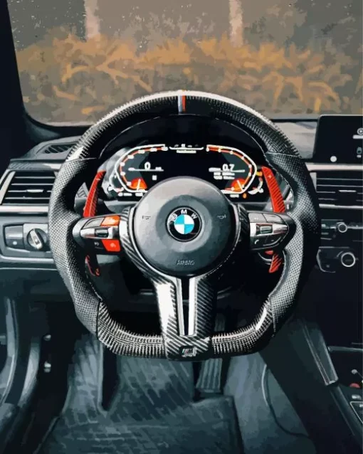 Bmw Steering Wheel Diamond Painting