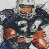 Bo Jackson Number 34 Diamond Painting