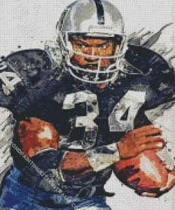 Bo Jackson Number 34 Diamond Painting