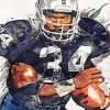 Bo Jackson Number 34 Diamond Painting