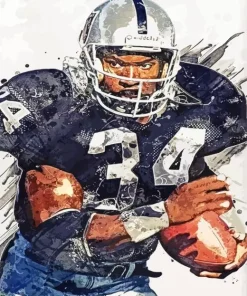 Bo Jackson Number 34 Diamond Painting