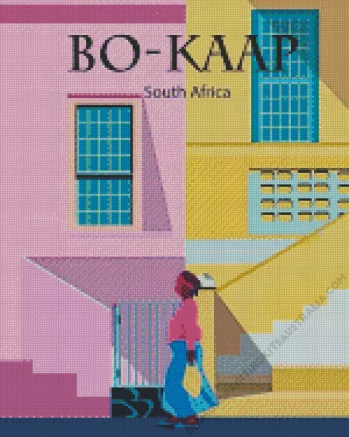 Bo Kaap Africa Poster Diamond Painting