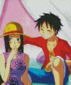 Boa Hancock And Luffy Diamond Painting