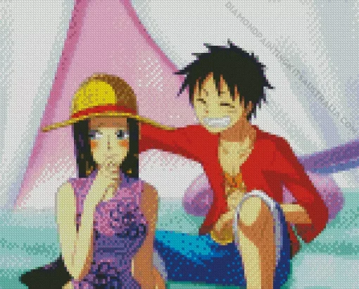 Boa Hancock And Luffy Diamond Painting