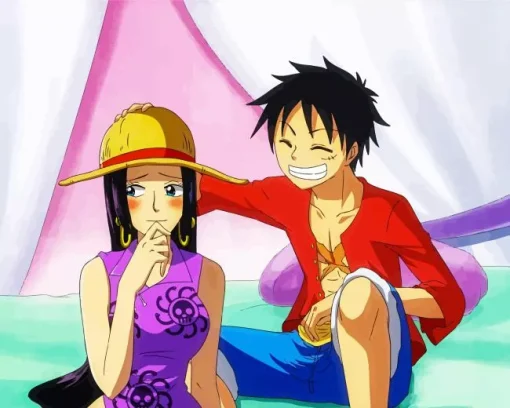 Boa Hancock And Luffy Diamond Painting