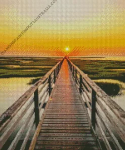 Boardwalk To Sunset Diamond Painting