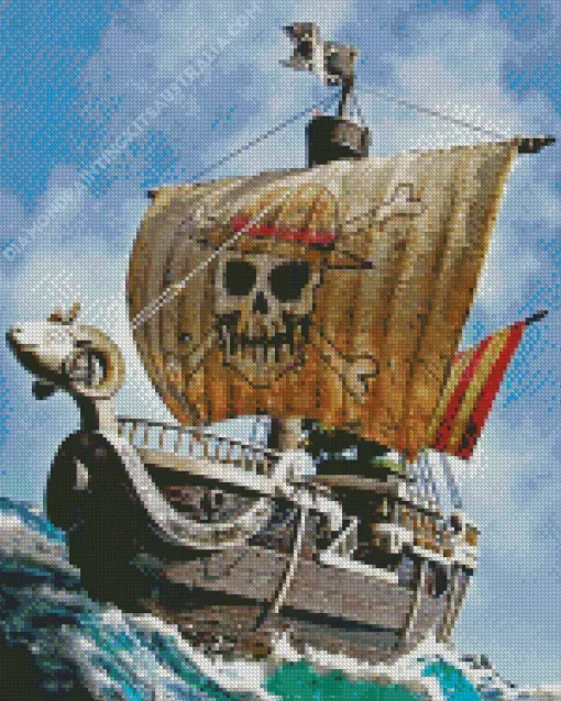 Boat From One Piece Diamond Painting