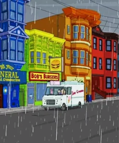 Bobs Burgers Store Front Diamond Painting