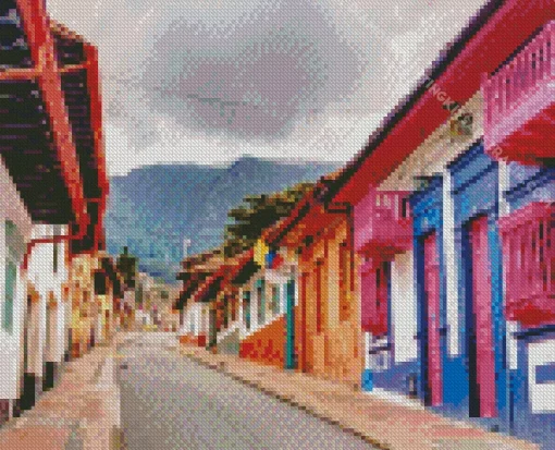 Bogota Colorful Houses Diamond Painting