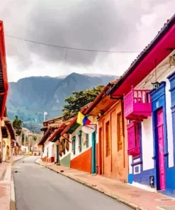 Bogota Colorful Houses Diamond Painting