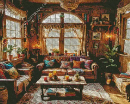 Bohemian Cabin Diamond Painting