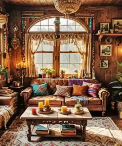 Bohemian Cabin Diamond Painting