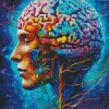 Colorful Brain Art Diamond Painting