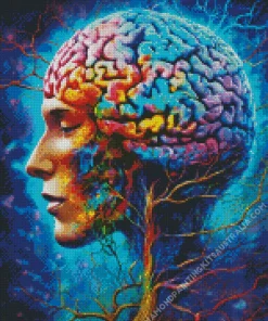 Colorful Brain Art Diamond Painting