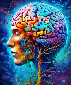 Colorful Brain Art Diamond Painting