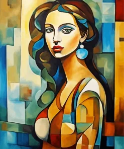 Colorful Cubism Lady Diamond Painting