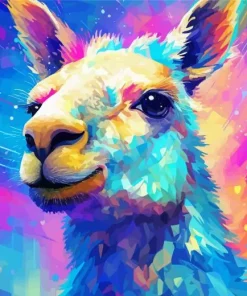 Colorful Llama Diamond Painting