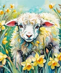 Cool Fluffy Lamb Diamond Painting