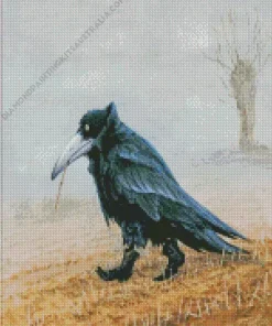 Crow Wearing Boots Diamond Painting