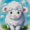 Cute Fluffy Lamb Diamond Painting