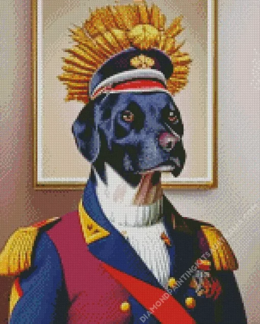 Dog Admiral Diamond Painting