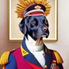 Dog Admiral Diamond Painting