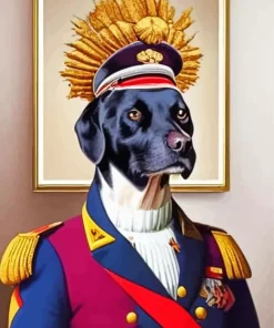 Dog Admiral Diamond Painting