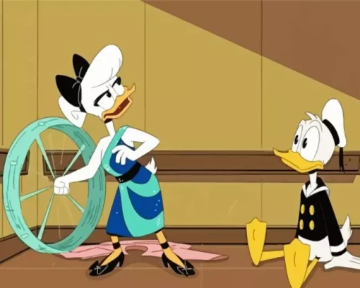 Donald And Daisy Art Diamond Painting